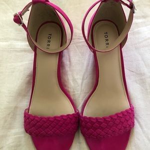 Torrid Pink Wedge Sandals